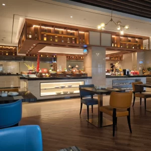 Restaurant of the Ramada hotel in Shanghai