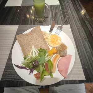 Breakfast at the Ramada hotel in Shanghai