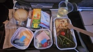 China eastern jídlo na palubě