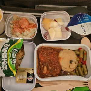 China Eastern in-flight meal on the way to Shanghai